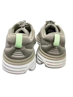 Hoka Bondi 8 wms gray green casual athletic running sneakers sz 9B SKU 10-209 thumbnail 12