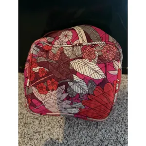 Vera Bradley Zip Around Cosmetic Bag Bohemian Blooms Pattern Travel Organizer thumbnail 2