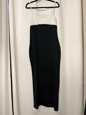 Black & White Maxi Dress (L) Size L thumbnail 3