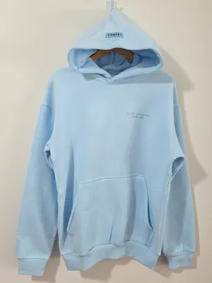 Comfrt Pastel Hoodie Mega – Baby Blue - Size XS - KJHU64 thumbnail 1