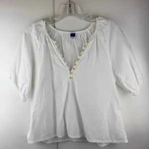 Old Navy White Blouse thumbnail 3