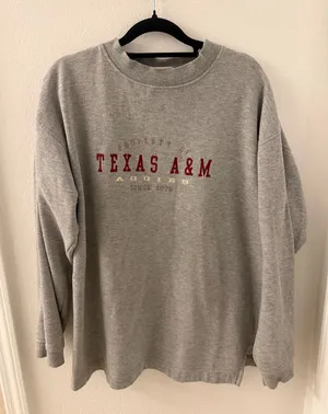 Vintage Texas A&M pullover Gray Size L thumbnail 1