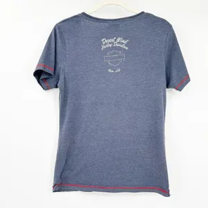 Harley Davidson Motorcycles Womens‎ Y2K Bravado Rhinestone Short Sleeve Tee M thumbnail 7