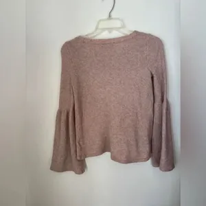 American Eagle Criss Cross Lace Up V Neck Sweater Pink Size M thumbnail 8