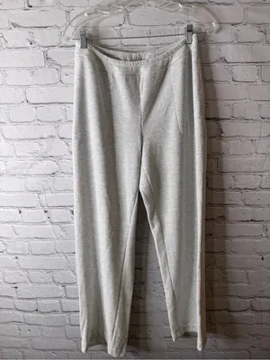 Soma Light Gray Ribbed Knit Womens  Pants medium thumbnail 2
