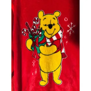 Disney's Winnie the Pool Christmas Sweatshirt Chenille Flleece‎ thumbnail 5