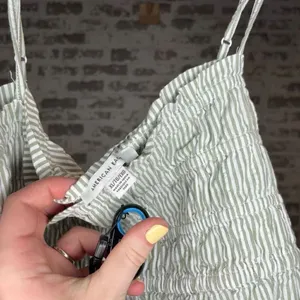 American Eagle | women striped cropped tank top thumbnail 2