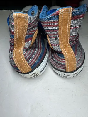 Converse Chuck Taylor Hi Vision Blue Sneakers unisex striped high tops M8 W10 thumbnail 6