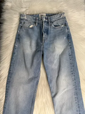 Zara TRF Faded Frayed High Waisted Jeans thumbnail 2