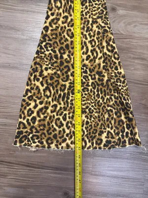 Forever 21 Leopard Flare Jeans 29 Fits 27x32 NWT Bell Bottom Animal Print thumbnail 8