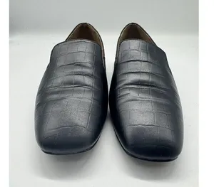 Linea Paolo Missy Black Leather Slip On Square Toe Loafers Women’s Size 7 thumbnail 5