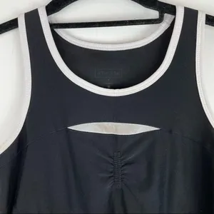 Athleta Black Smash Tennis Running Mini Dress Sz Small Athletic thumbnail 5