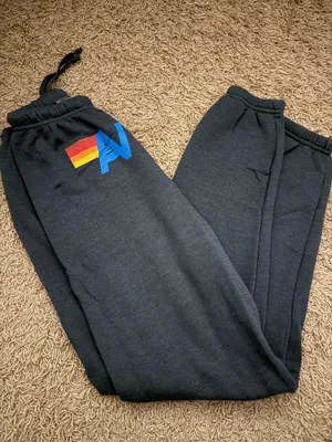 Aviator Nation Logo Sweatpants Charcoal thumbnail 1