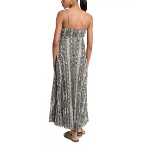 Michael Kors Maxi Pleat Slip Dress Size XS thumbnail 2