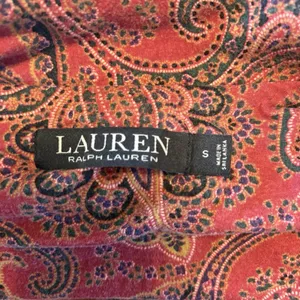 Lauren‎ Ralph Lauren Small Soft Knit Pajama Set Button Red Paisley Designer thumbnail 7