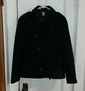 Voice Pea Coat Black Size L thumbnail 1