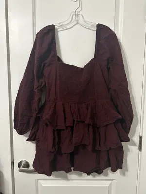 Altar'd State Maroon Dress thumbnail 3