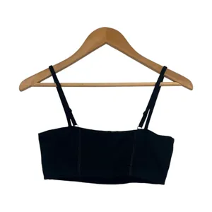 Gymshark Workout Top Womens Small Black Bandeau Sports Bra Training Gym Pilates thumbnail 2