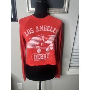 Splits59 Long Sleeve Crop Tee Women's US Size XS "Los Angeles Derby" thumbnail 3