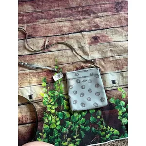 NWT Coach Crossbody Kitt Rose Print Blue thumbnail 2