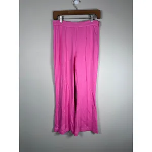 Tuckernuck Atlantic-Pacific penny pink crop kick flare pant Womens S Barbiecore thumbnail 2
