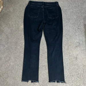 Abercrombie & Fitch Curve Love Skinny High Rise Seam Raw Split Hem Black 31‎ 12R thumbnail 9