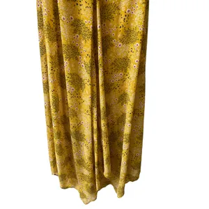 Emma & Michele Small Yellow Floral Flutter Sleeve‎ Maxi Dress Kentucky Derby thumbnail 3