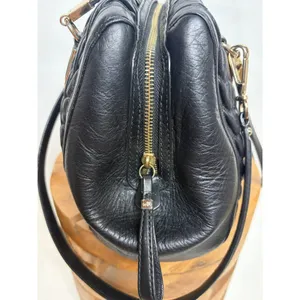 Coach Madison Gathered Leather Sophia Satchel Black Gold 25985 Handbag thumbnail 6