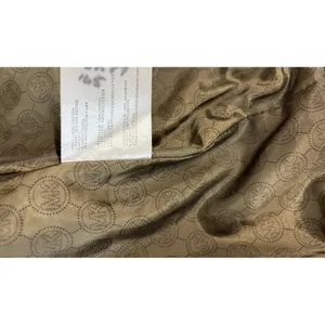 Michael Kors Women Olive Green Black Mixed Media Utility Jacket Small Brass Zip thumbnail 11
