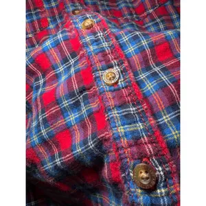 Abercrombie & Fitch Women's Plaid Flannel Long Sleeve Shirt, Size S thumbnail 5