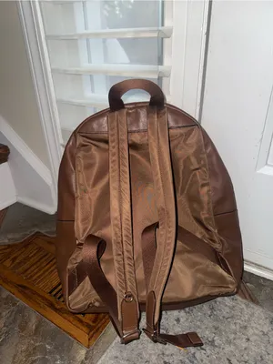 Coach Signature Canvas Backpack in Brown and Tan thumbnail 5