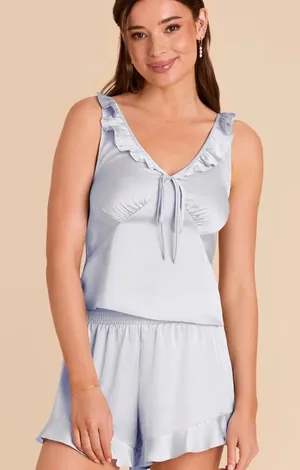 Birdy Grey Sutton Pajama Tank Top Mist Blue thumbnail 1