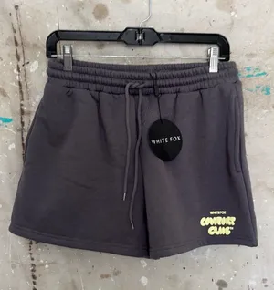 White Fox Comfort Club Lounge Shorts in Stormy thumbnail 1