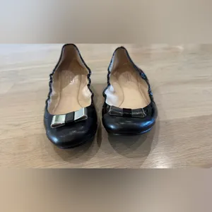 Coach 1941 black patent leather bow flats size 8 thumbnail 5