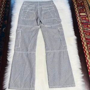 Edikted Black and White Stripe Out Cargo Pants thumbnail 6