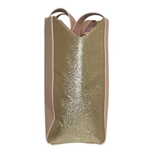 Jimmy Choo Parfums Tote Bag Pink Rose Gold Glitter Side Panels Shoulder Bag thumbnail 6