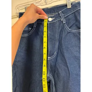 Unbranded Women's Raw Indigo High Rise Jeans 100% Cotton 26x28 USA thumbnail 5