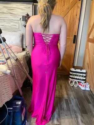 Pink Prom Dress Size 12 thumbnail 2