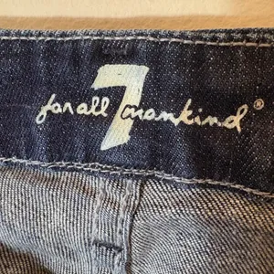 7 For All‎ Mankind "A" Pocket Bootcut Jeans Dark Wash Y2K Size 29 thumbnail 6