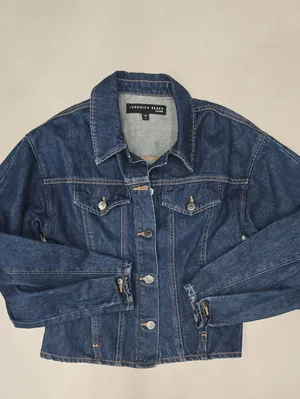 Veronica Beard Imari Denim Jacket In A Dark Blue Wash Size S thumbnail 4
