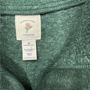Victoria Secret Sweater Womens Pullover‎ Quarter Zip Green Country Casual Ladies thumbnail 4