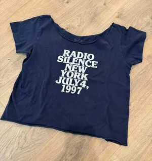 Brandy Melville Baby Tee Navy thumbnail 1