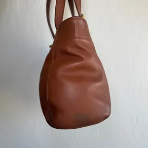 Vintage Coach Soho Buckle Bag 4157 British Tan Brown Leather Tote Shoulder Bag thumbnail 3