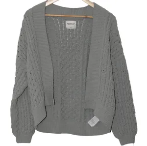 Womens Abercrombie & Fitch Soft AF Green Ribbed Knit Cardigan Sweater Size Small thumbnail 1