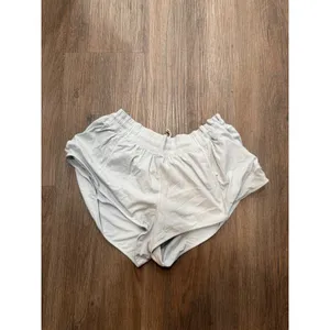 Lululemon Speed Up Low-Rise Lined Shorts 2.5" Light Blue Herringbone Size 14 REG thumbnail 3