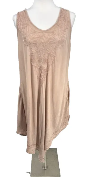 Ashley Taylor Asymmetrical‎ Dress Womens O/S Hippie Boho Festival Floral Cottage thumbnail 1