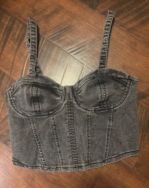 Denim Corset Top thumbnail 1