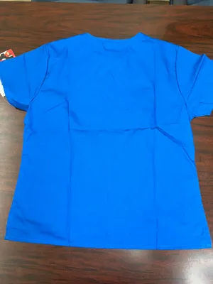Dickies NWT Mini V-Neck Scrub Top In Royal Blue Size X-Small thumbnail 2