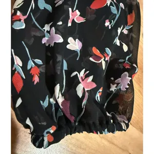 Madewell Shirred Sleeve in Drifting Flowers Blouse Size XS thumbnail 7