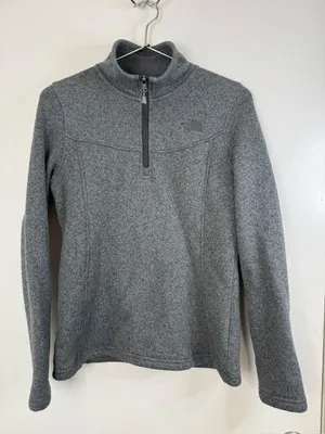 The Northface women’s gray quarter zip pop over top jacket M thumbnail 5